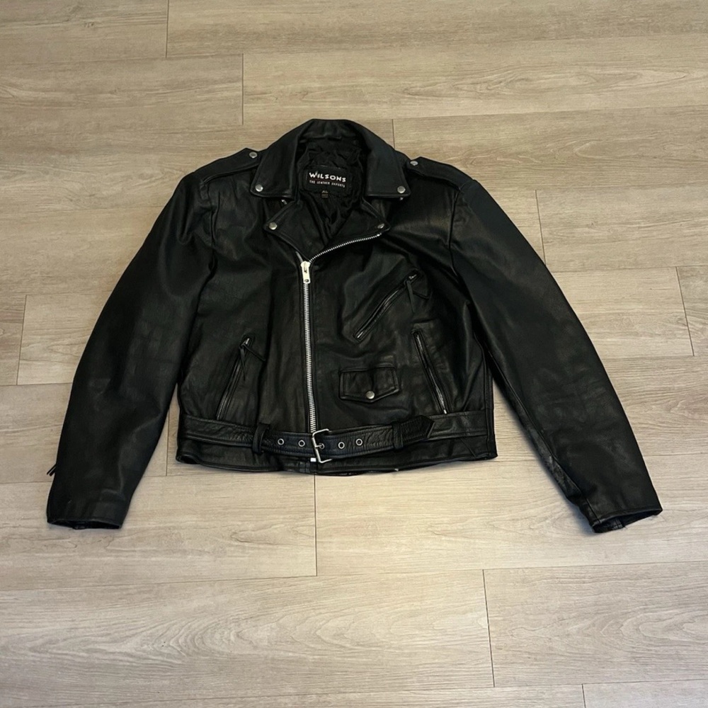 Wilsons Leather Black Jacket